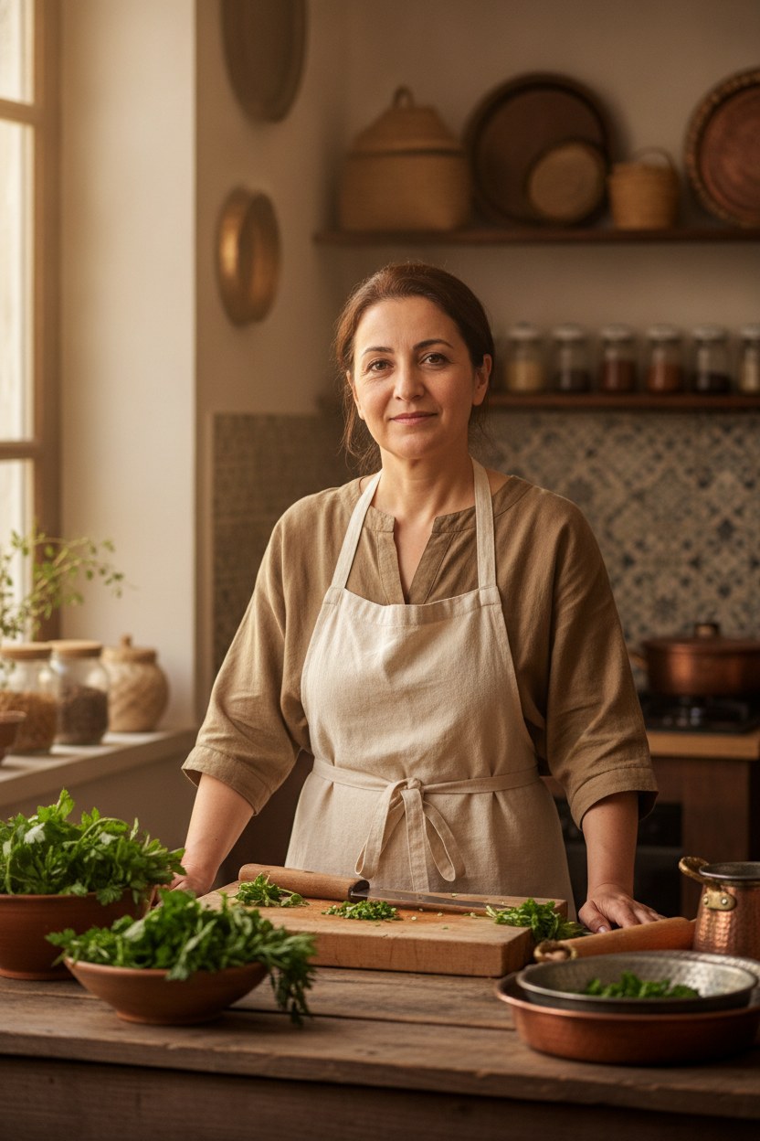 Nesrin Aksoy, Zeytin Defteri kurucusu, tezgah başında